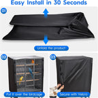 Fully enclosed birdcage setup for night sleep