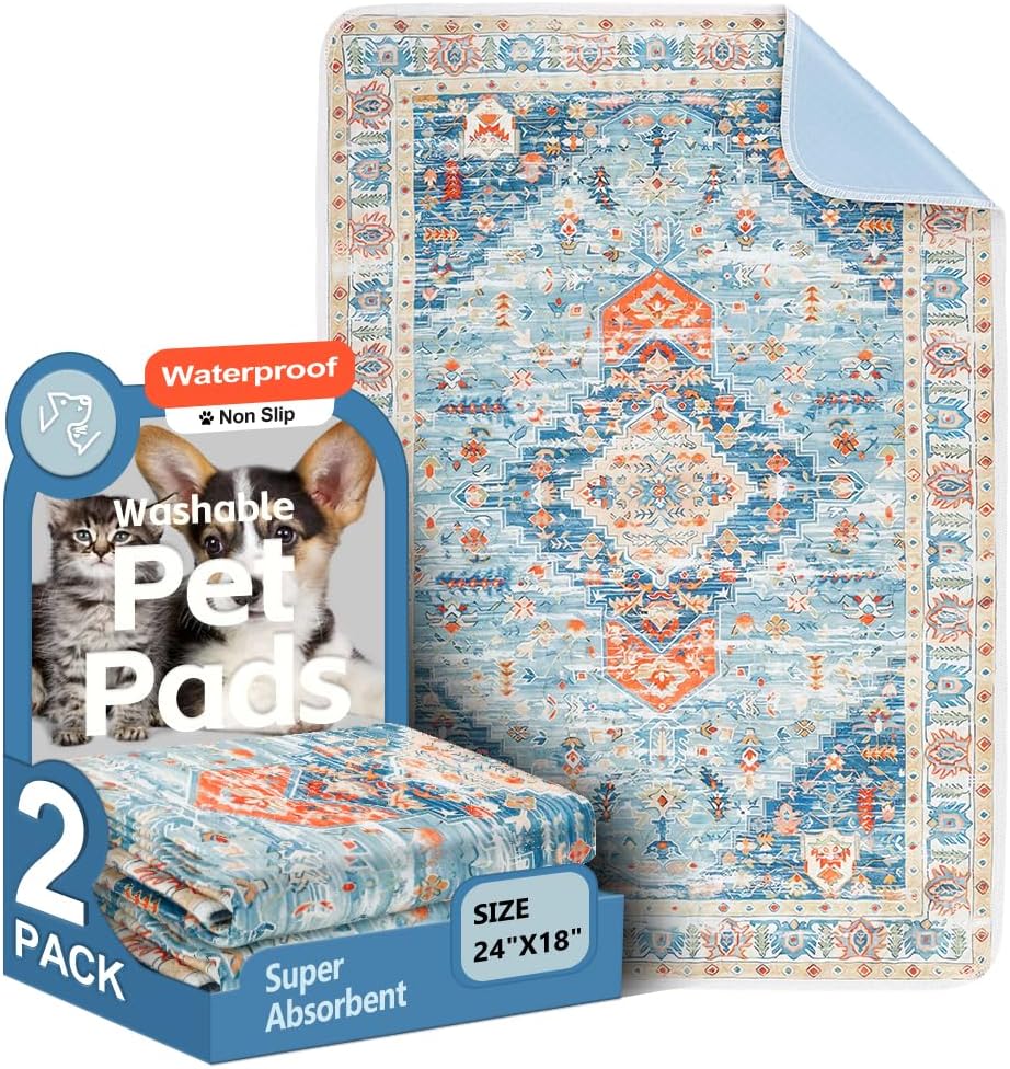 Washable Pee Pads for Dogs, 2 Pack Reusable Puppy Training Pads 40"x26" Super Absorbent Waterproof Dog Training Pads, Non-Slip Potty Pads, Whelping Pads Litter Mat - Image 12