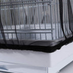 Demonstration of Ismarten mesh cover trapping seeds outside the cage.