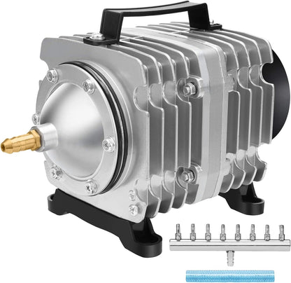 Detailed view of adjustable airflow knobs on manifold