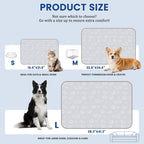 Close up of pet cooling mat texture and cooling fabric