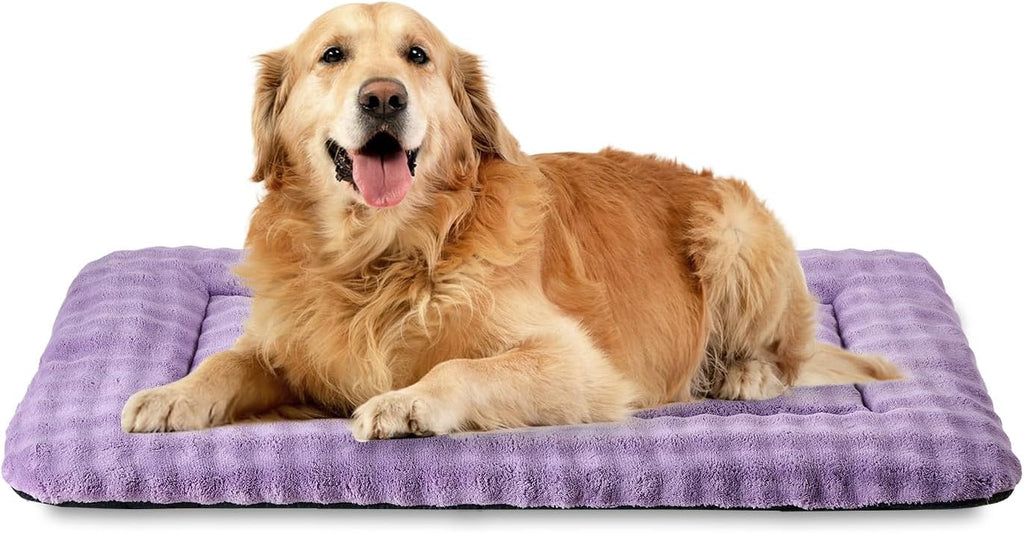Pet Bed Mat Crate Pad for Cats Small Dogs, Washable Soft Pet Sleeping Mat Kennel Pad with 3D Bubble Pattern, Dusty Purple, 24"x 18" - Image 15