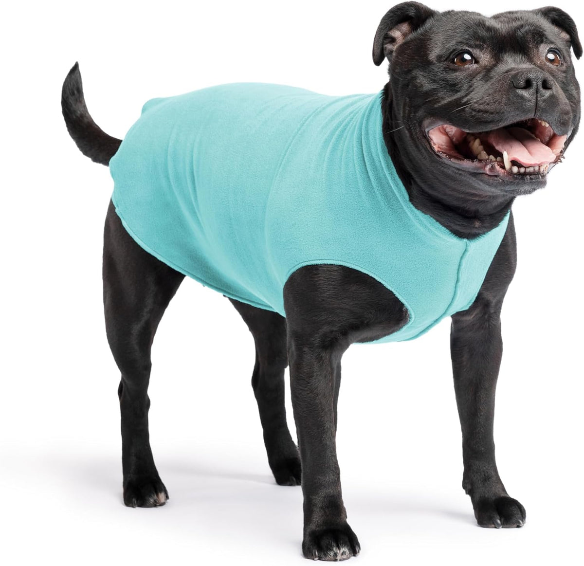 Goldpaw Stretch Fleece Dog Sweater - with Spandex for 4-Way Stretch - Soft, Comfortable Dog Coat - Machine Washable - Made in the USA - Marine Blue - Size 24 - Image 10