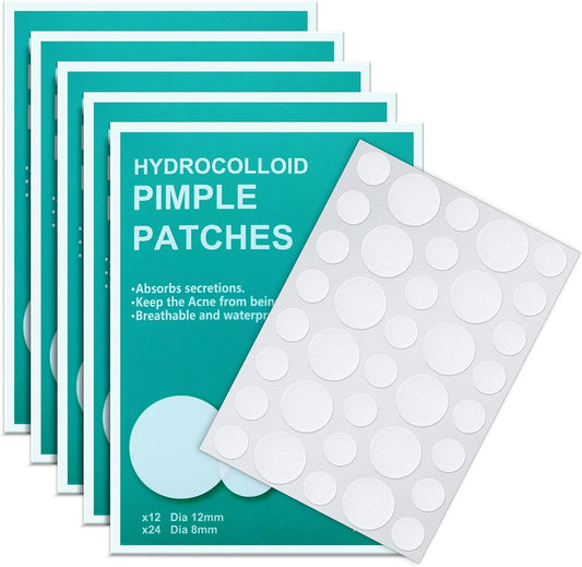 PICcircuit Hydrocolloid Acne Pimple Patches 180 Count packaging front view showing invisible spot treatment stickers.