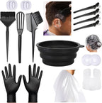 Yibaijia 18 piece hair dye kit front view showcasing the full professional hair coloring set