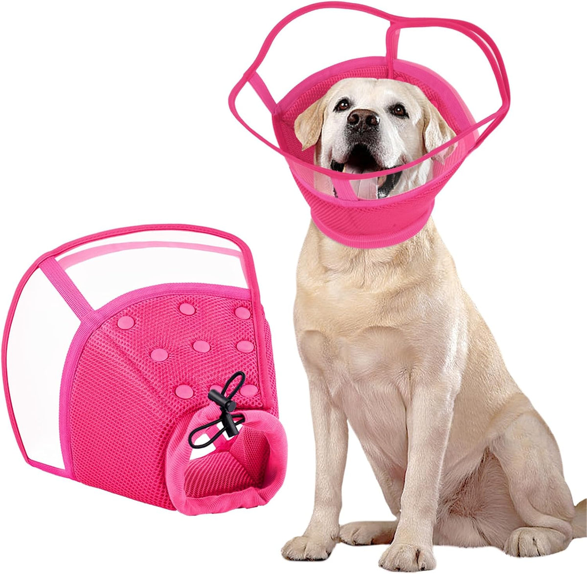 Kuoser anti-lick protective collar for small dogs packaging and sizing details