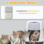 TeurWone replacement carbon pads for cat litter pans side view showing thickness