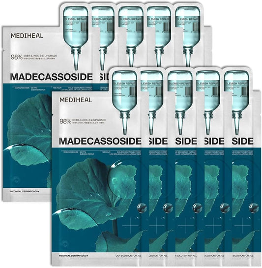 Mediheal Madecassoside Essential Sheet Mask 10 pack front view