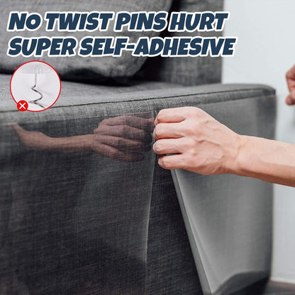 Thick transparent anti scratch deterrent sheets peeling off backing