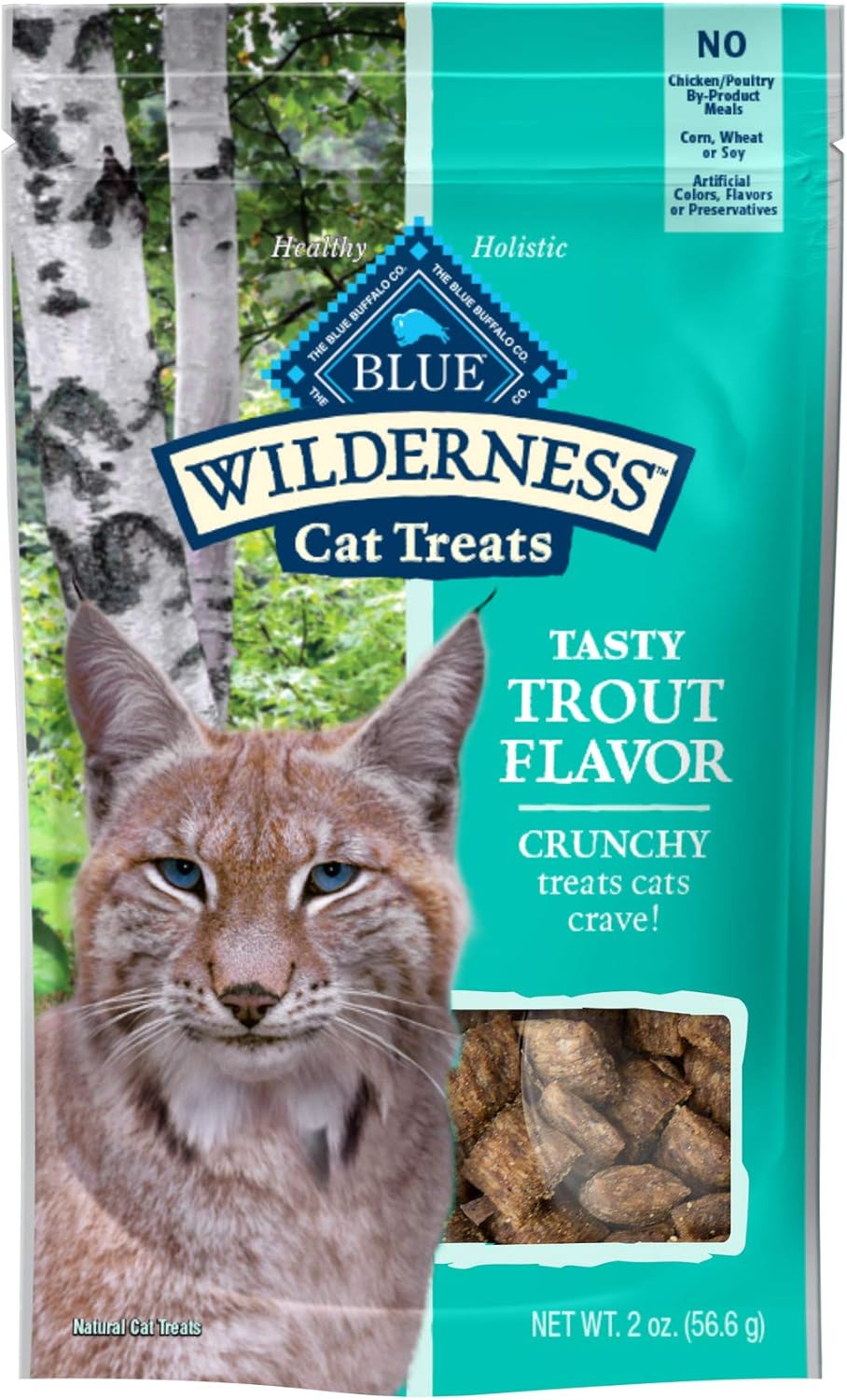 Blue Buffalo Wilderness Crunchy Cat Treats, Made with Natural Ingredients, Tasty Salmon Flavor, 12-oz Tub - Image 14