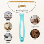 Components of Thalomely pet hair removal tool ready for assembly