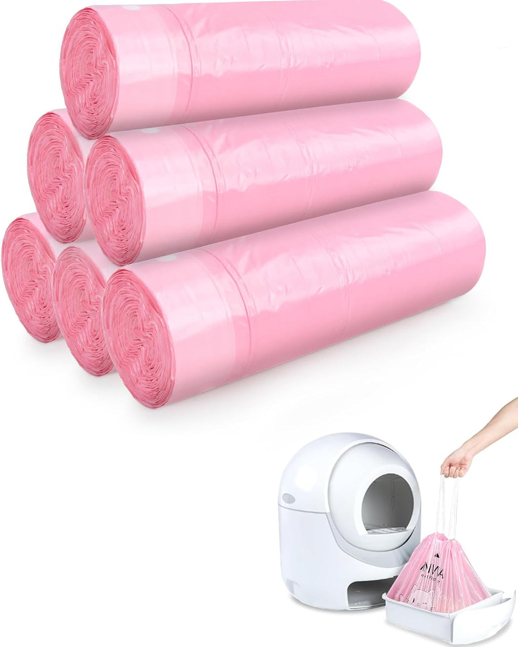 Puncture resistant thick plastic litter liner material test