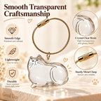 Cat Fur Memorial Keychain Keepsake Capsule Hair Storage Pendant for Pet Remembrance Fillable - Image 5