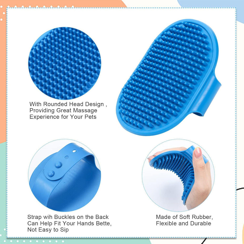 Dampet pet bath massage glove with adjustable strap