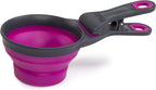 Dexas Popware for Pets Collapsible Klip Scoop, 3-in-1 Pet Food Scoop, Measuring Cup and Bag Clip, 1/2 Cup Capacity, Pro Blue - Image 11