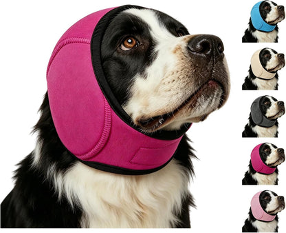 Zenpup Noise Cancelling Ear Wrap, Dog No Shake Ear Muffs Noise Protection Firework Thunder Vacuum, Comfortable Quiet Dogs Calming Hoodie, Adjustable for Grooming Bathing & Swimming (Black, Medium) - Image 12