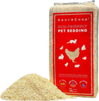 RentACoop premium hemp bedding 300 liter bag front view