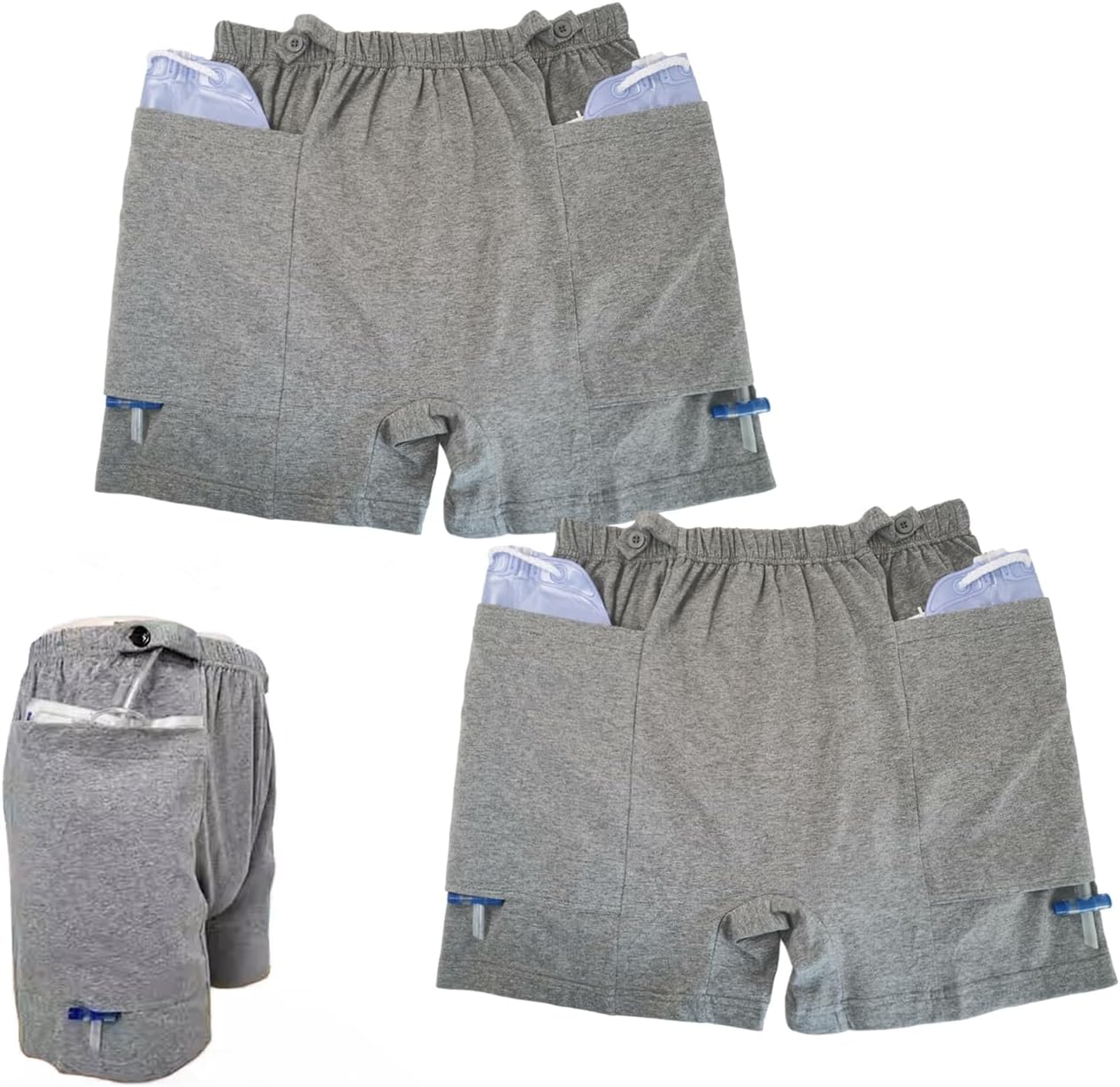 YingXue Postoperative Care Ostomy Stoma Shorts front view medical apparel