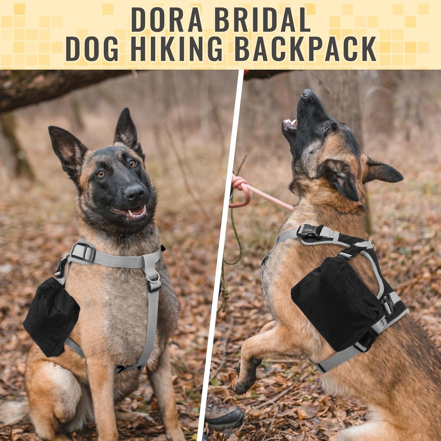 Dog Camping Backpack Demonstrating Storage Capacity
