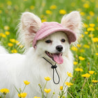 Adjustable strap detail on Rbenxia dog sunbonnet