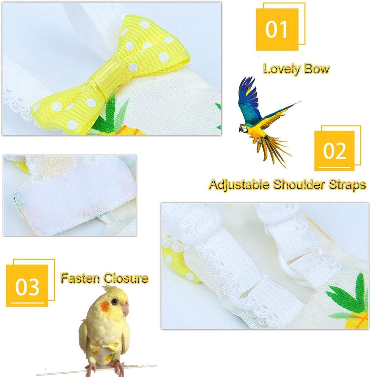 Cute pigeon pants urine wet suit costume with bow tie
