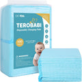 Terobabi disposable baby changing pads front view box packaging