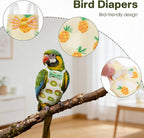 4 Pcs Bird Diaper, Parrot Diapers with Waterproof Inner - Image 4