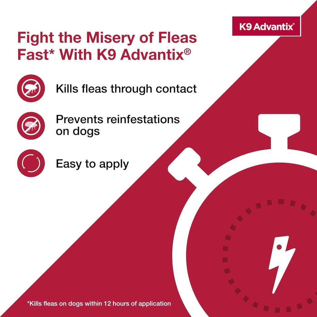 K9 Advantix waterproof flea drops application spots demonstration on dog