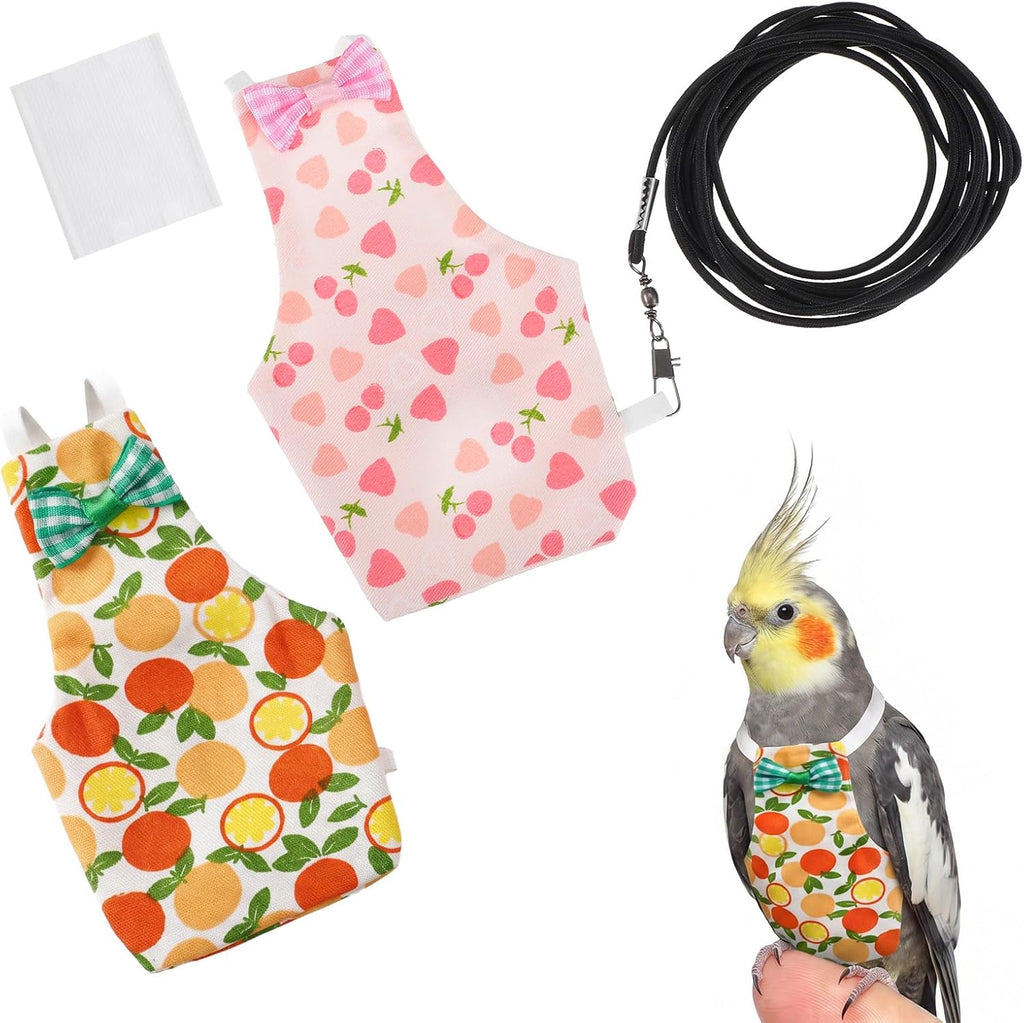 HJZHII bird diaper front view with fruit pattern