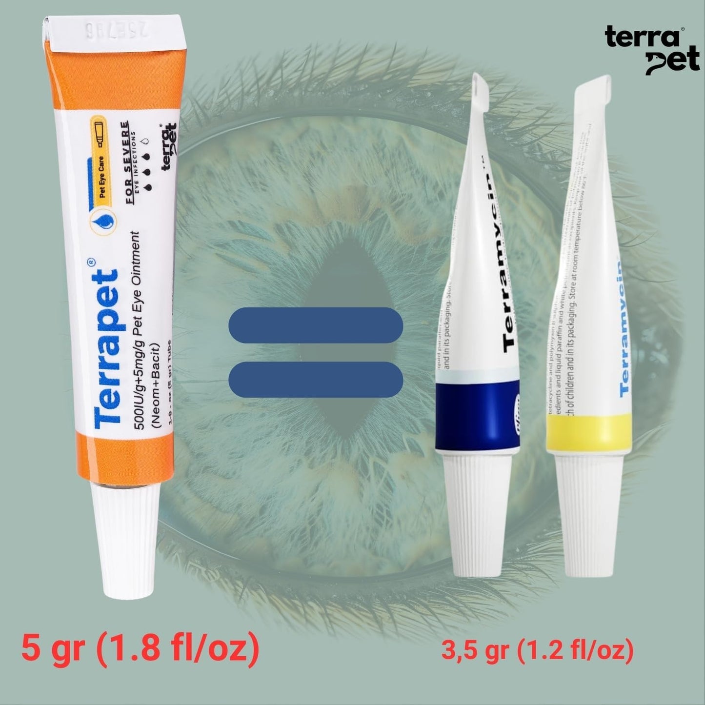 Five gram tube of Terrapet multi species optical health ointment
