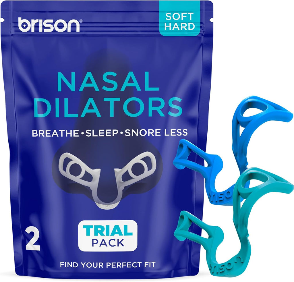 Brison Nasal Dilators front view packaging for snoring relief