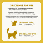 Technical Precision Liquid-Vet liquid cat supplement texture demonstration