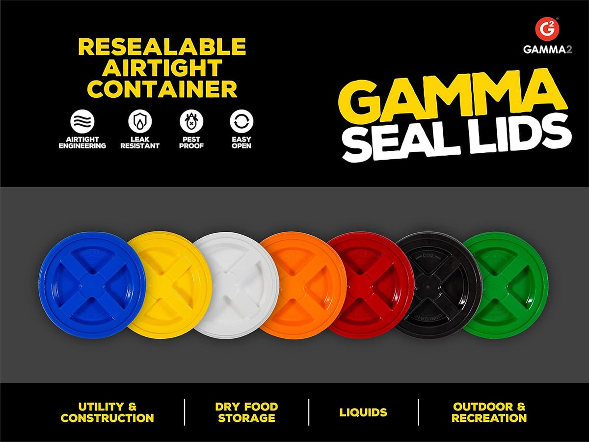 Gamma2 seal lid used for dry food storage
