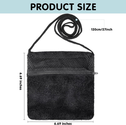 Sweetude 2 Pcs Sugar Glider Pouch Breathable Carrying Bonding Pouch Soft Hamster Carrier with Strap Zipper Small Animal Travel Sleeping Bag Cage Accessories for Rat Reptile Other Small Pets(Black) - Image 3
