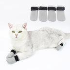 Premium indoor injury proof pet paw protectors in black.
