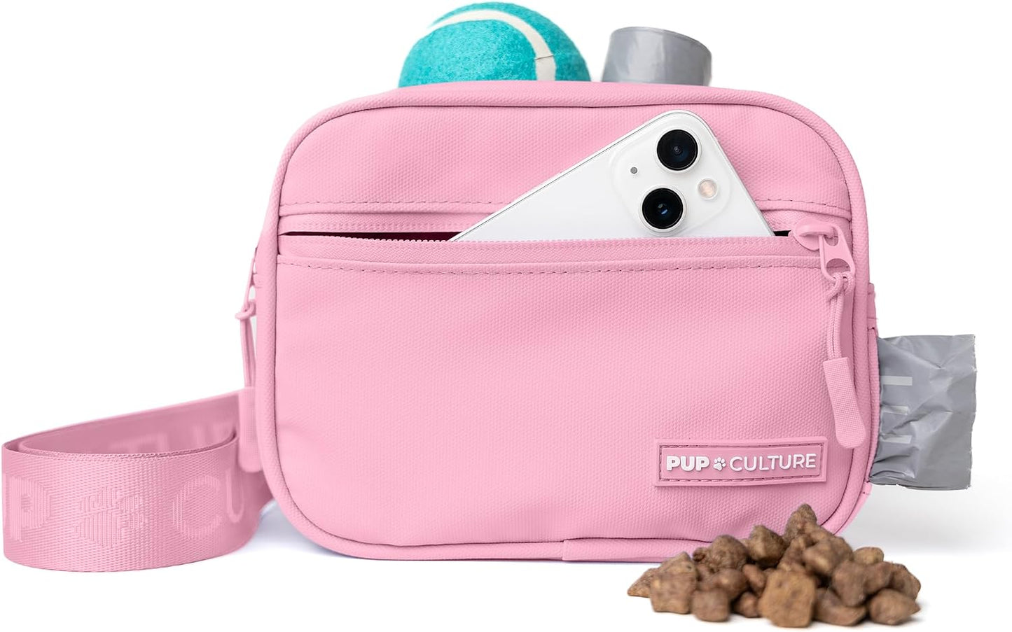 Pup Culture Dog Treat Pouch with Poop Bag Dispenser and Removable Treat Pouch | Cross Body Dog Walking Bag | The Perfect Puppy Training Tool and Even Better Gift - Image 12