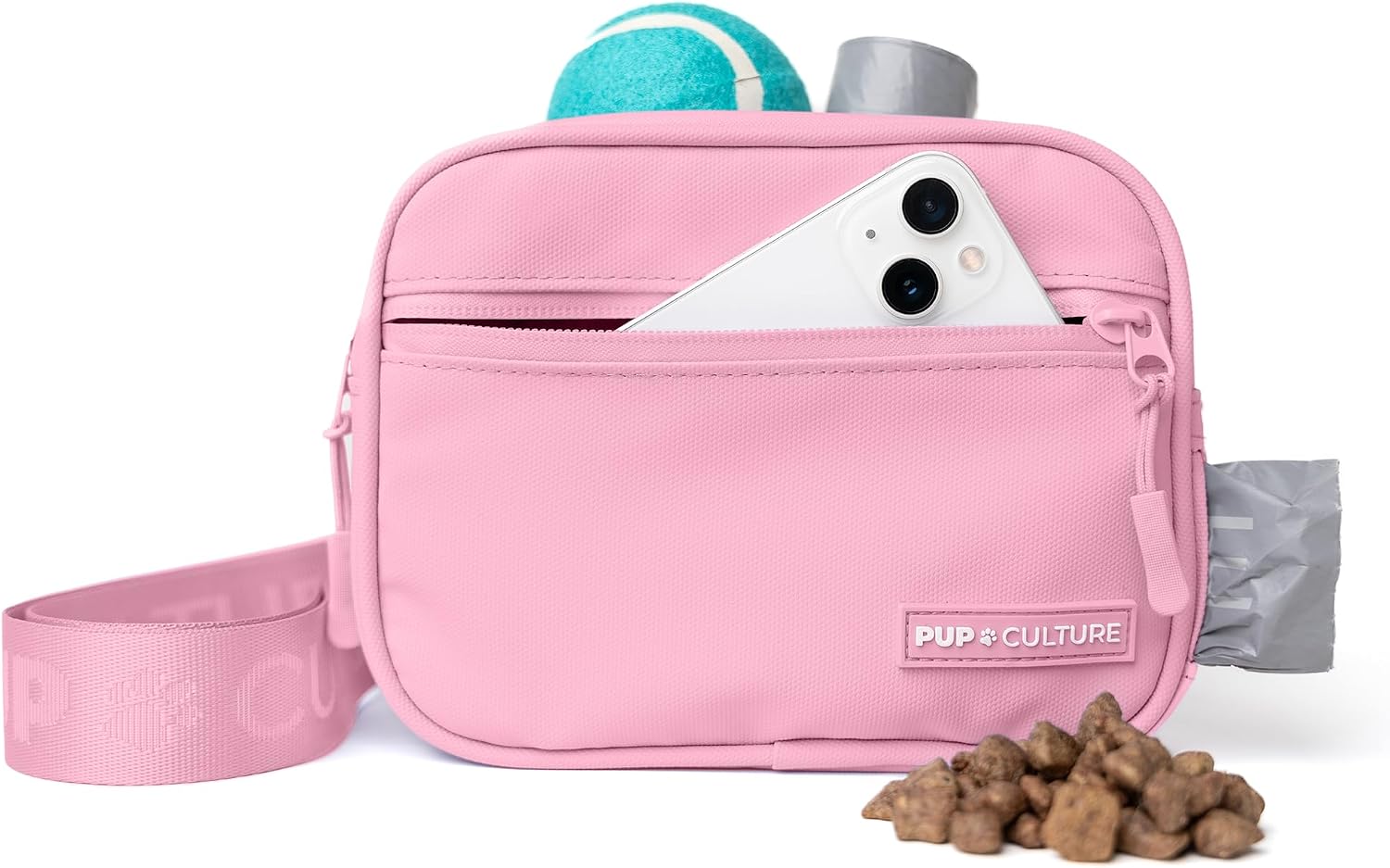 Pup Culture Dog Treat Pouch with Poop Bag Dispenser and Removable Treat Pouch | Cross Body Dog Walking Bag | The Perfect Puppy Training Tool and Even Better Gift - Image 12