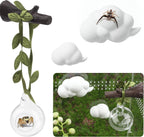 4 Pcs Jumping Spider Accessories Glass Ball Habitat Cloud Platform Ledges Jumping Spider Hide for Decorating Jumping Spider Enclosure Climbing & Exploration - Image 1
