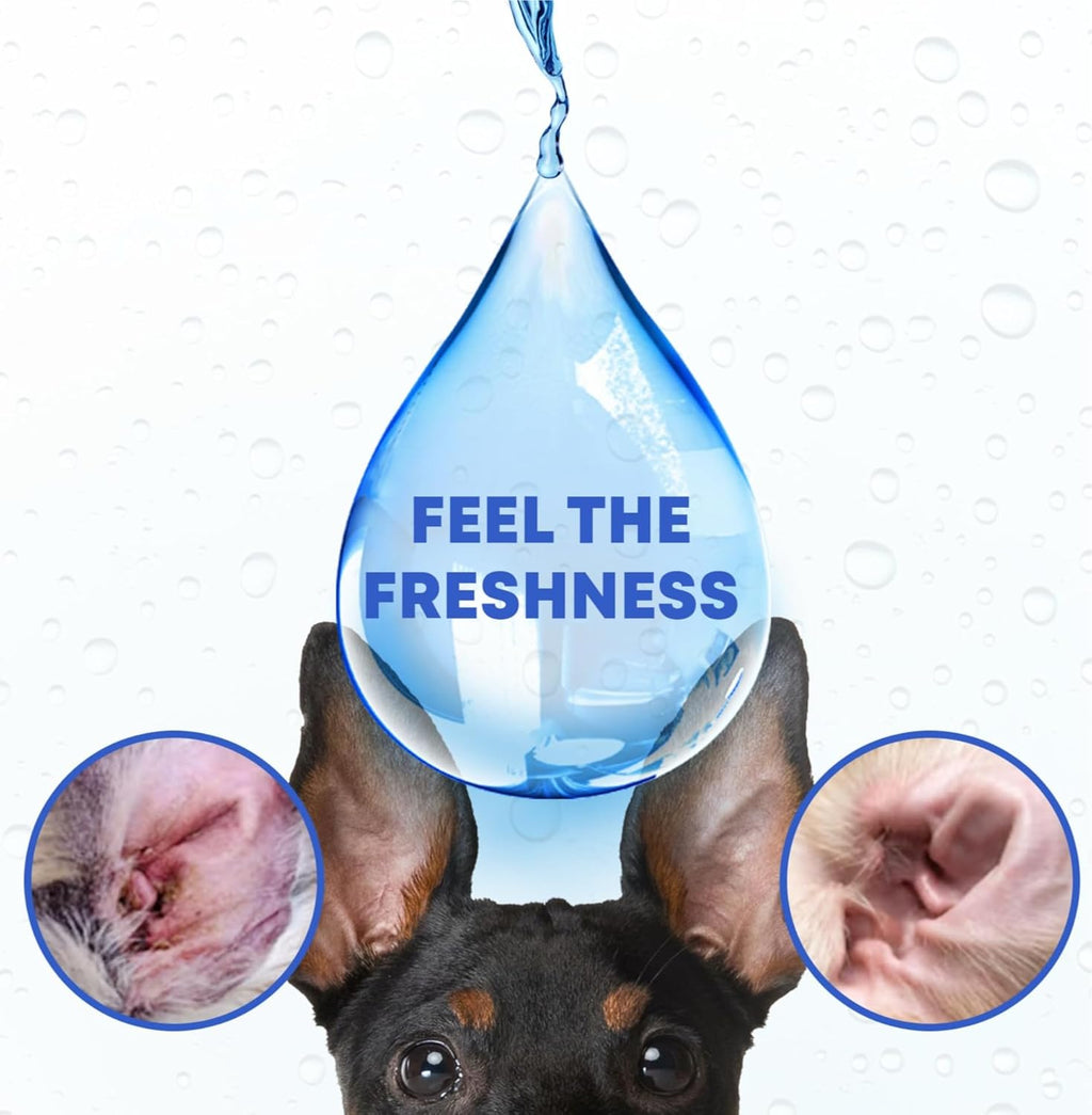 Sealed authentic USA sourced Beloved Pets ear care product packaging