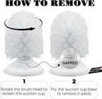 Packaging view of the Neacus imported USA aquatic turtle shell scratcher brush with suction cup.