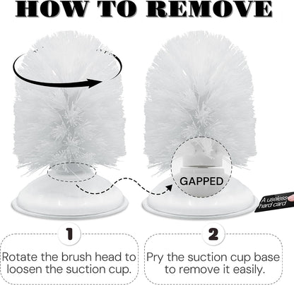 Packaging view of the Neacus imported USA aquatic turtle shell scratcher brush with suction cup.