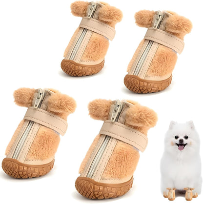 Dog Shoes for Small Dogs, Breathable Dog Boots Paw Protector for Hot Pavement Winter Snow, Dog Booties with Reflective Strips Rugged Anti-Slip Sole for Hardwood Floors Walking Black Size 1 - Image 9