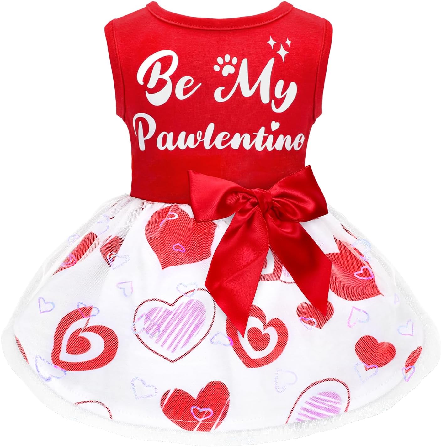Happy 4th of July Dog Outfit Patriotic Dog Tulle Dress with Red Bowknot Independent Day Dogs Pet Doggie Apparel Clothes for Small Dogs Puppy Cats Girl - Image 14