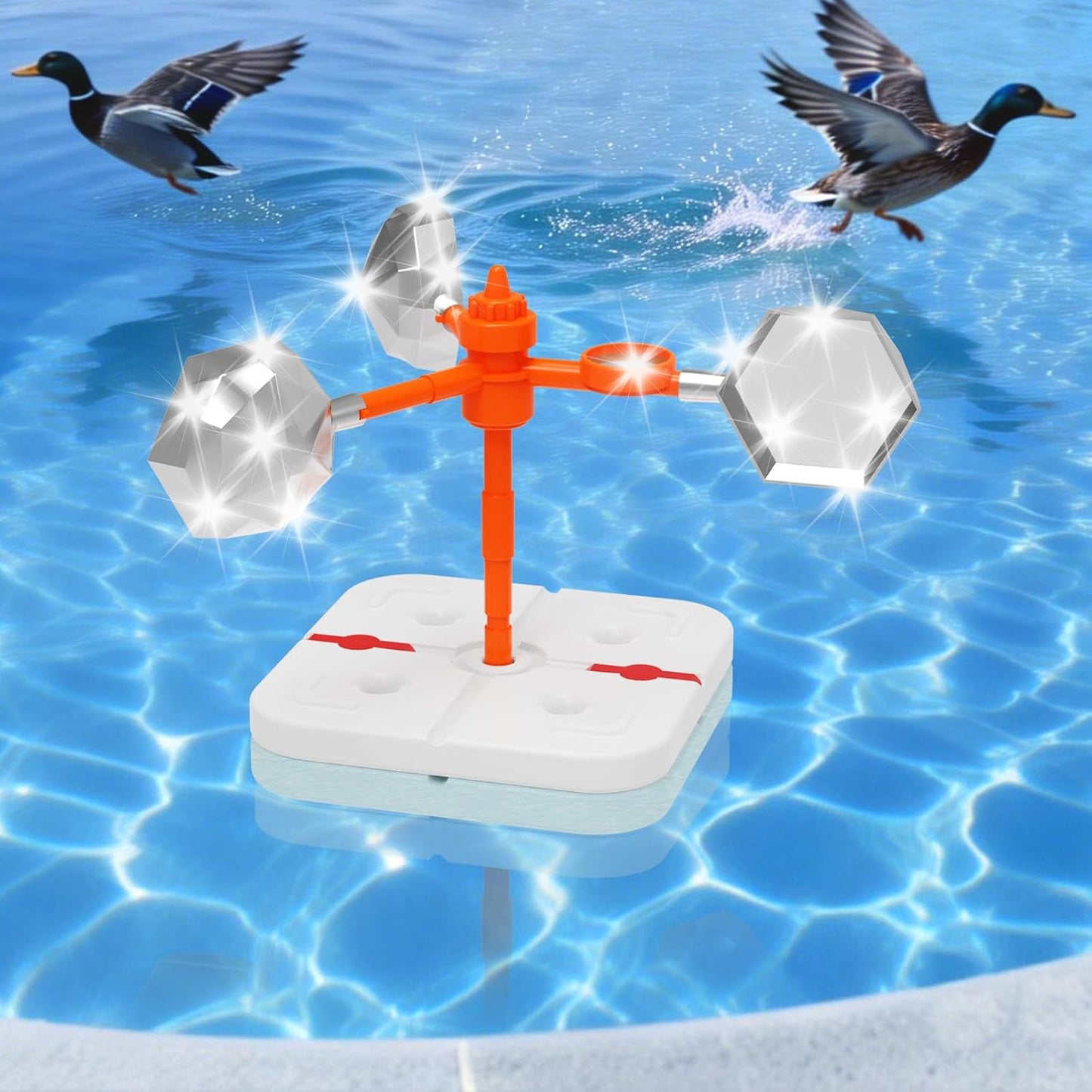 Gfyybkj floating reflective bird deterrent windmill front view
