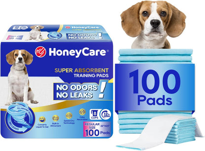 Honey Care All-Absorb, Small 17.5" x 23.5", 120 Count, Dog and Puppy Training Pads, Ultra Absorbent and Odor Eliminating, Leak-Proof 5-Layer Potty Training Pads with Quick-Dry Surface, Blue, A05 - Image 13