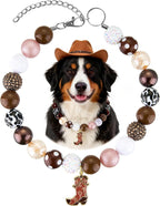 4th of July Dog Beaded Necklace with Interchangeable Charms, Patriotic Red White Blue Pet Necklace, Adjustable Dog Jewelry for Small Medium Large Dogs (Red, XL) - Image 10