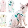 GCVOPTON cat recovery suit xl size front view on a large breed cat