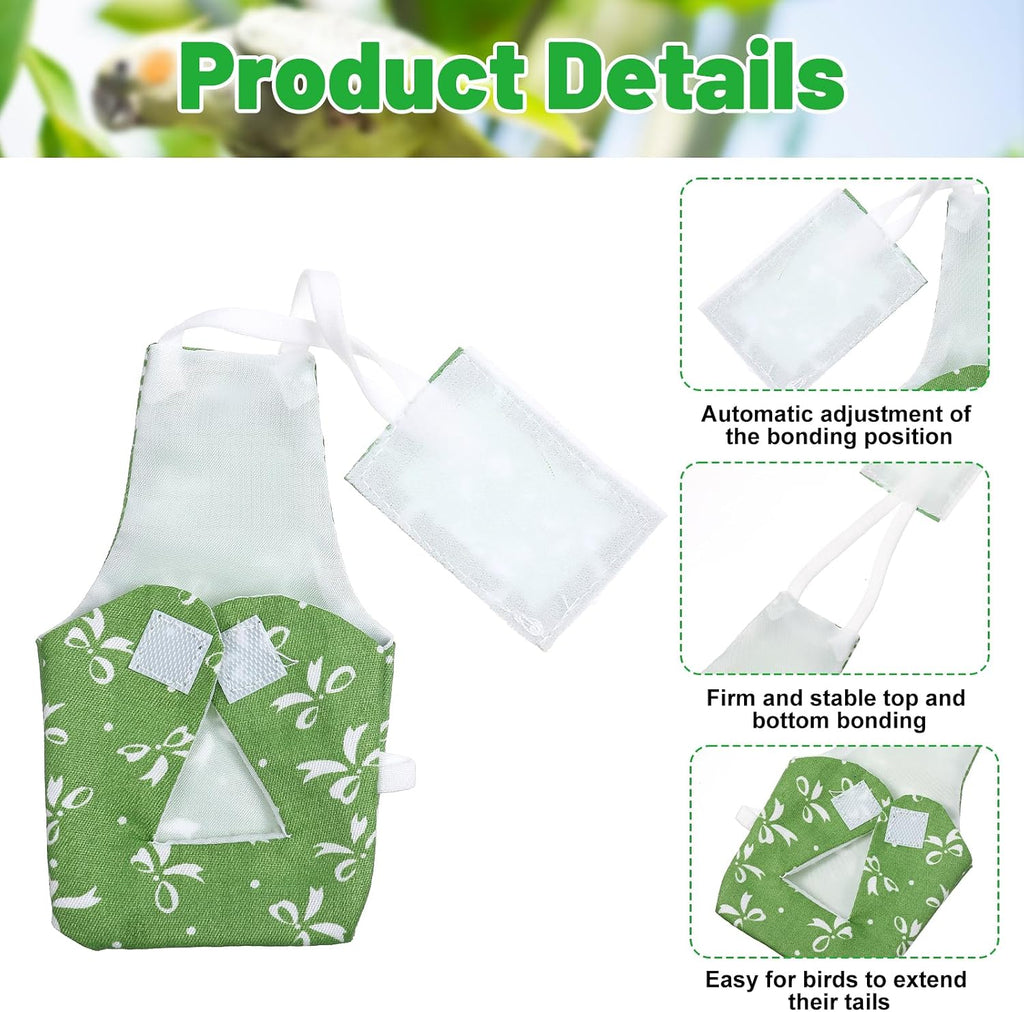 Washable cockatiel diaper highlighting waterproof inner lining