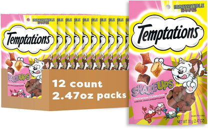 Temptations Cat Treat ShakeUps, Crunchy and Soft Cat Treats, Clucky Carnival, 5.29 oz. Pouch - Image 13