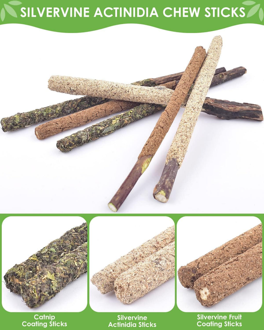Silvervine sticks for kittens teeth cleaning